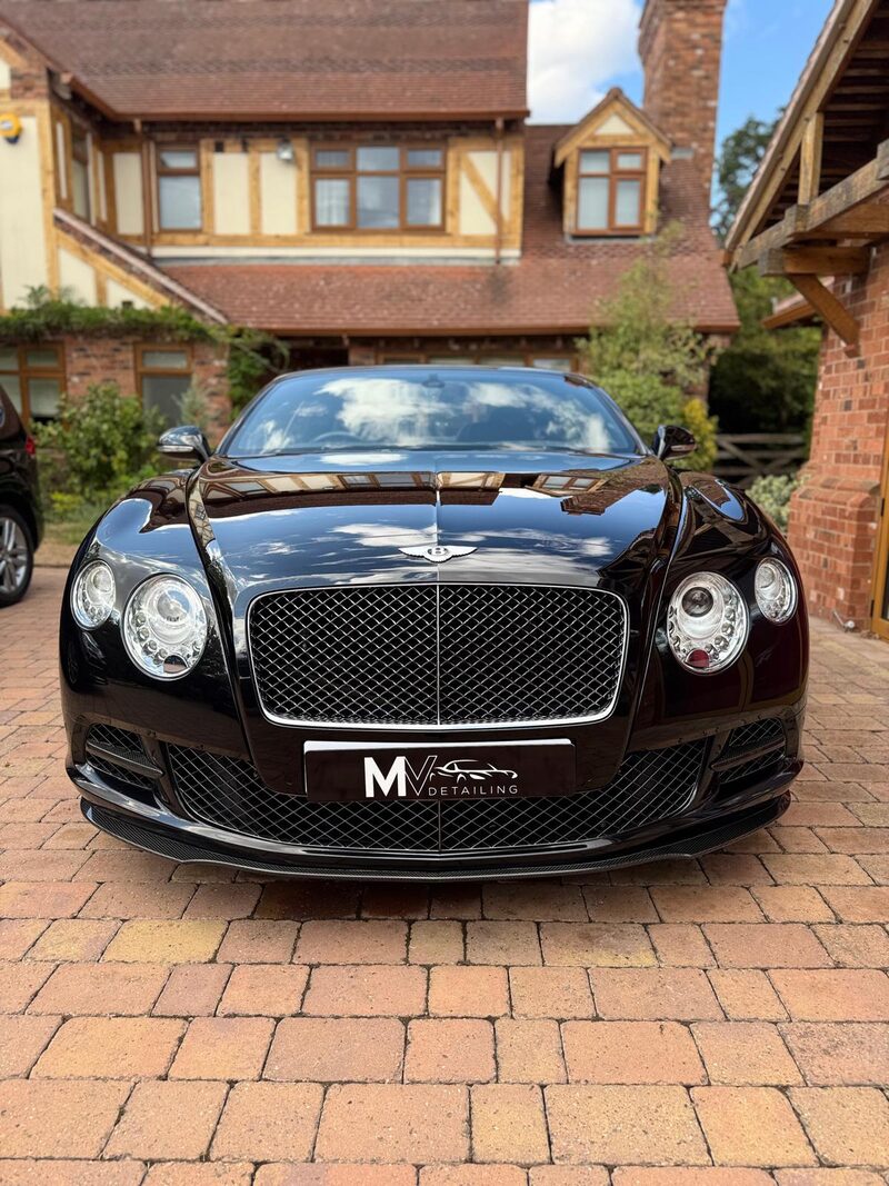 Bentley Continental GT detailed on a customer driveway in the West Midlands