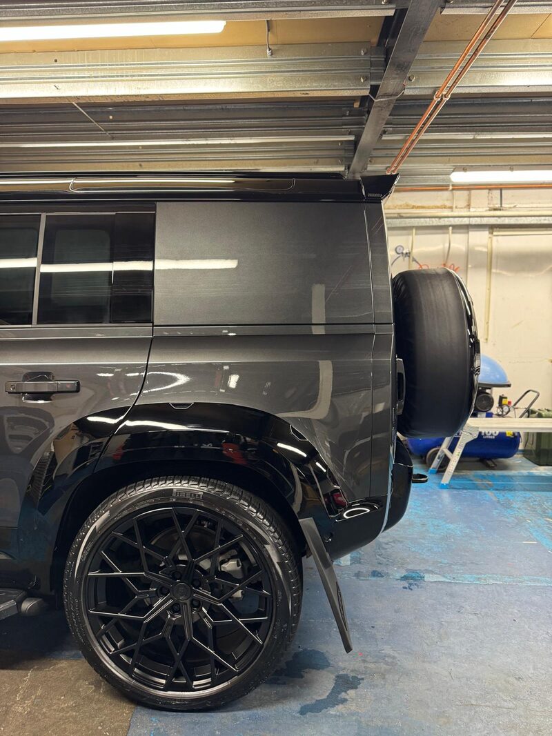 Flawless gloss black paintwork protected with a ceramic coating by MV Detailing, West Midlands