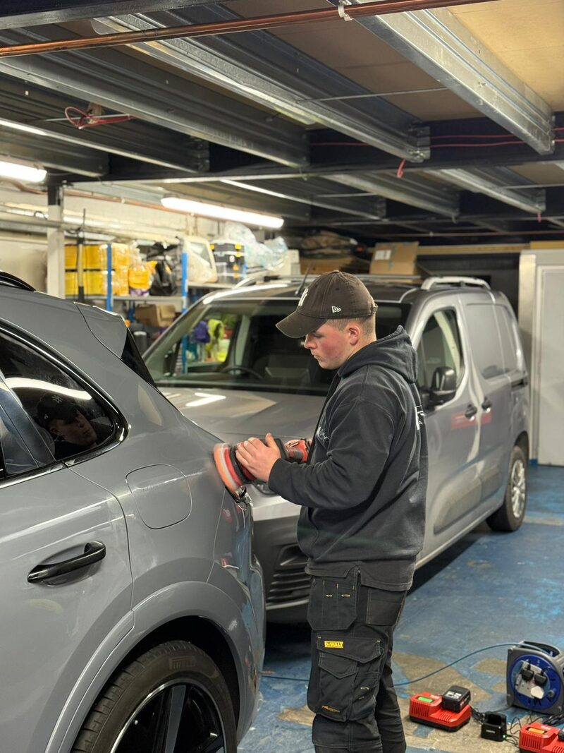 Single stage machine polish during a paint enhancement by MV Detailing near Solihull